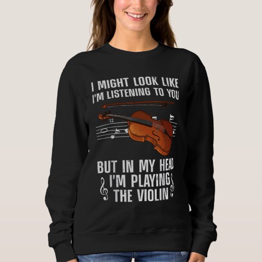 Cool Violin for Men Violinist Player Viola C Trui (Voorkant)
