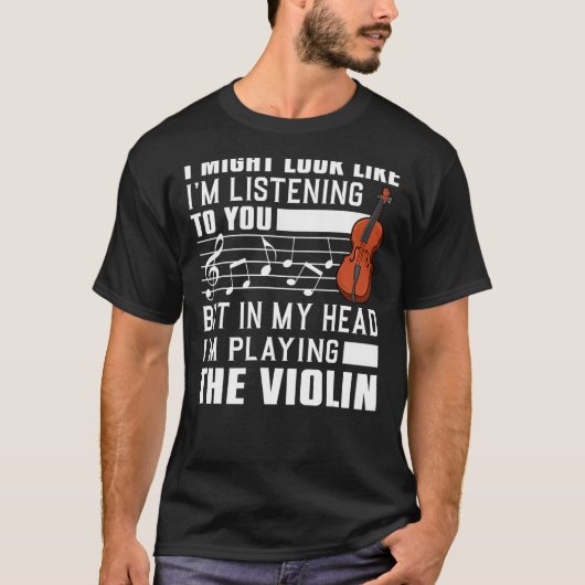 Cool Violin For Men Women Violinist Player Viola C T-shirt (Voorkant)