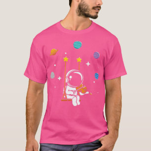 Cool Violin Player Astronaut Music Lover T-shirt