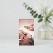 Cool Violin / Violinistische foto - Visitekaartje (Staand voorkant)