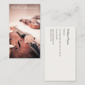 Cool Violin / Violinistische foto - Visitekaartje (Voorkant / Achterkant)