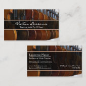 Cool Violin / Violinistische foto - Visitekaartje (Voorkant / Achterkant)