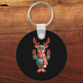 Cool Virtual Reality Reindeer Costume For Adults A Sleutelhanger (Voorkant)