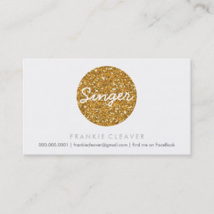 COOL VISITEKAARTJE vet vlek goud glitter effect