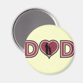 Cool Vissen DAD Vaderdag Magneet (Voorkant / Achterkant)