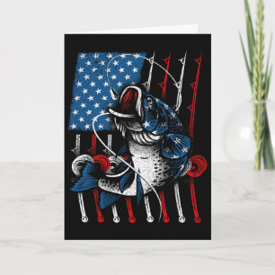 Cool Vissen Voor Mannen Vrouwen Amerikaanse Vlag U Kaart