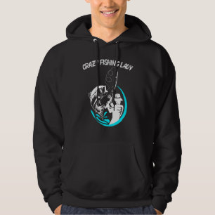 Cool Vist Art voor vrouwelijke mam Fishermen Fish Hoodie