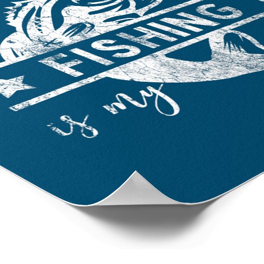 Cool Vist opa-ontwerp Poster (Hoek)