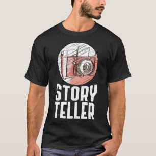 Cool Visual Story Teller Photography Camera Lovers T-shirt