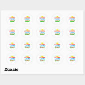 Cool Vitamin Zee Junkie Funny Summer Lover Oce Ronde Sticker (Vel)