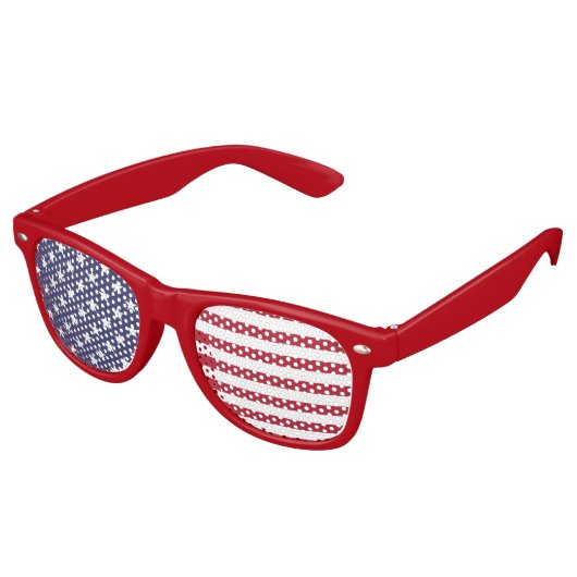 COOL! 😎 Vlag van de VS Zonnebril – Patriottisch F (Gekanteld)