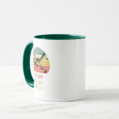 Cool Vliegtuig,  Retro Sunset, Eenvoudige Luchtvaa Mok (Voorkant links)