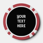 Cool voeg tekst gokken poker chips (Achterkant)