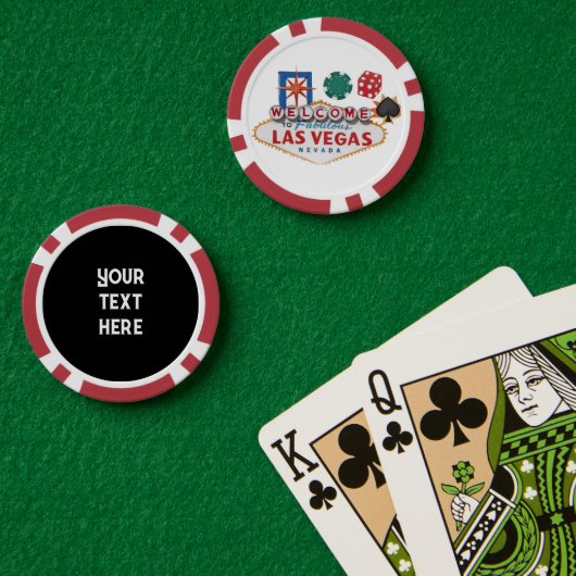 Cool voeg tekst gokken poker chips (Pokertafel (Dubbel))