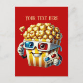 Cool voeg tekst popcorn film toe briefkaart (Voorkant)