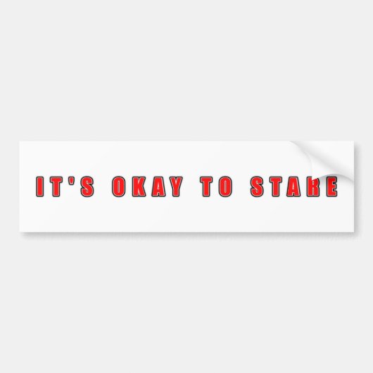 Cool Voertuigenthousiasme in opvallende stijl Bumpersticker (Voorkant)