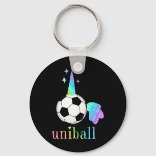 Cool Voetbal Eenhoorn Unibyll Fantasy Sport Thema Sleutelhanger