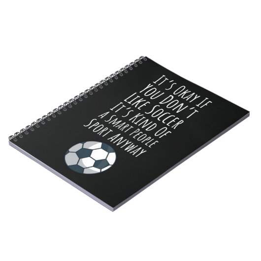 Cool Voetbal geschenken Sport Keepsake voor kinder Notitieboek (Linkerzijde)