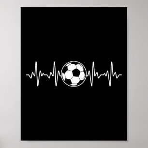 Cool Voetbal Kunst Voor Mannen Vrouwen Voetbal Lie Poster