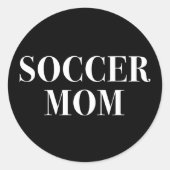 Cool Voetbal Moeder Slogan Sticker (Voorkant)