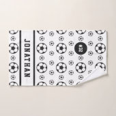 Cool Voetbal Patroonnaam & Aantal Sport Team Handdoek (Handdoek)