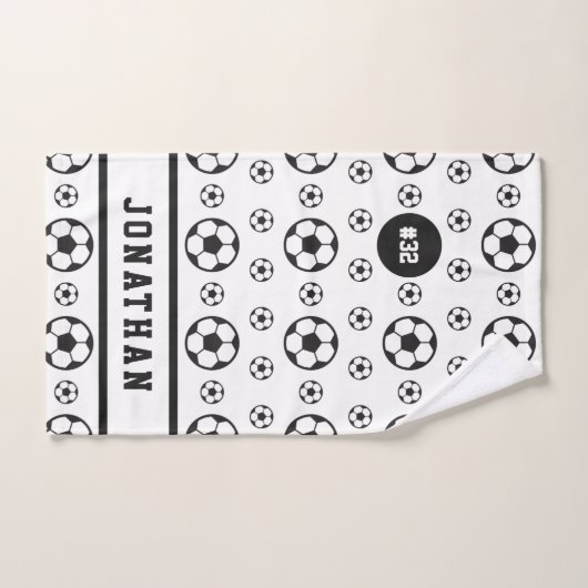 Cool Voetbal Patroonnaam & Aantal Sport Team Handdoek (Handdoek)