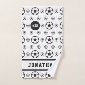 Cool Voetbal Patroonnaam & Aantal Sport Team Handdoek (Handdoek)