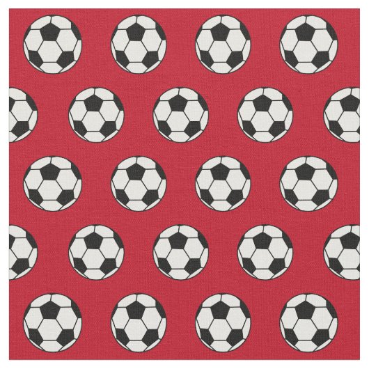 Cool Voetbal Red Stof (Close Up)