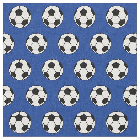 Cool Voetbal Royal Blue Stof (Close Up)