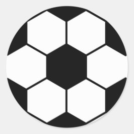 Cool voetbal sportpatroon ronde sticker