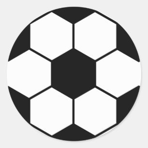 Cool voetbal sportpatroon ronde sticker