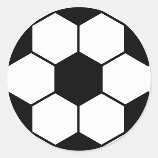 Cool voetbal sportpatroon ronde sticker (Voorkant)