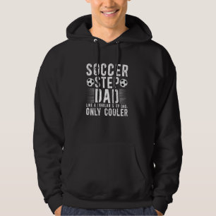 Cool voetbal stiefvader van een voetballer stiefva hoodie