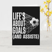 Cool Voetbal Voor Mannen Vrouwen Voetbal Liefhebbe Kaart (Gele Bloem)