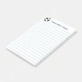 Cool Voetbalcoach Gelijnd Aangepast Post-it® Notes (Schuin)