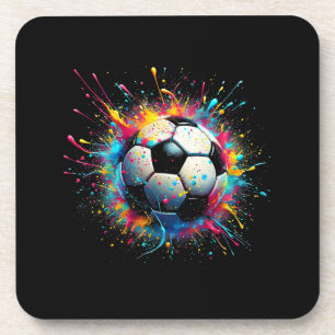 Cool Voetballer Sport voor Jongens Mannen Meisjes  Bier Onderzetter