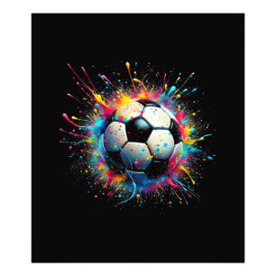 Cool Voetballer Sport voor Jongens Mannen Meisjes Foto Afdruk