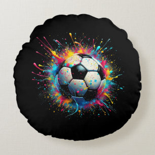 Cool Voetballer Sport voor Jongens Mannen Meisjes  Rond Kussen