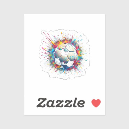 Cool Voetballer Sport voor Jongens Mannen Meisjes  Sticker (Vel)