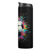 Cool Voetballer Sport voor Jongens Mannen Meisjes  Thermosbeker (Geroteerd rechts)