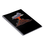 Cool Volcano Lava Geology Notitieboek (Rechterzijde)