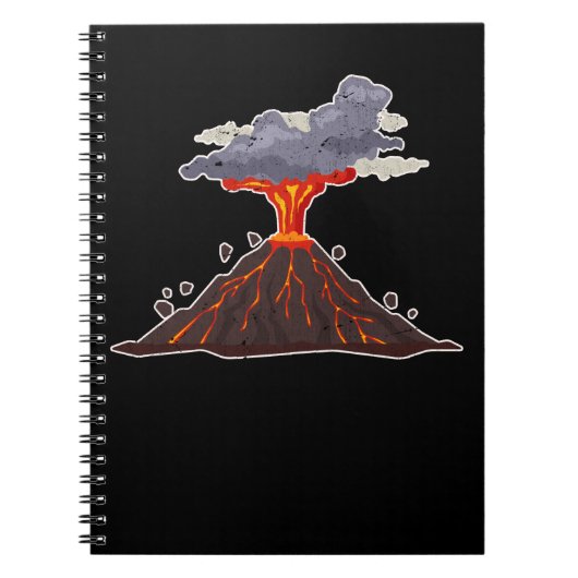 Cool Volcano Lava Geology Notitieboek (Voorkant)