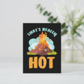 Cool Volcano Lover Funny Geology Boys Girls Briefkaart (Staand voorkant)