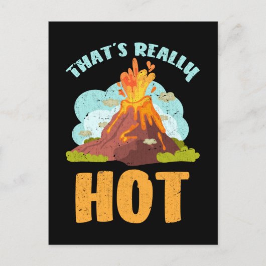 Cool Volcano Lover Funny Geology Boys Girls Briefkaart (Voorkant)