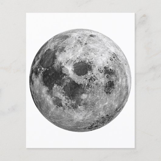 Cool Volle Maan Graphic Space Astronomy Science (Voorkant)