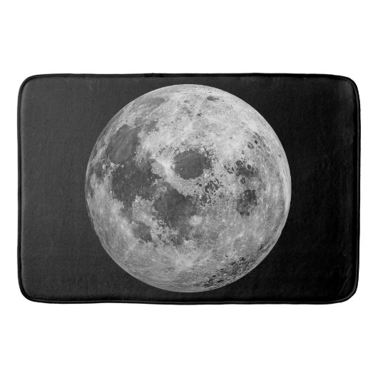 Cool Volle Maan Graphic Space Astronomy Science Badmat (Voorkant)