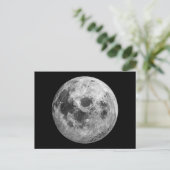 Cool Volle Maan Graphic Space Astronomy Science Briefkaart (Staand voorkant)