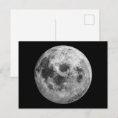 Cool Volle Maan Graphic Space Astronomy Science Briefkaart (Voorkant / Achterkant)