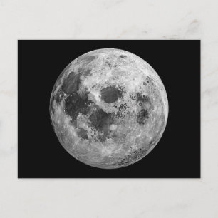 Cool Volle Maan Graphic Space Astronomy Science Briefkaart