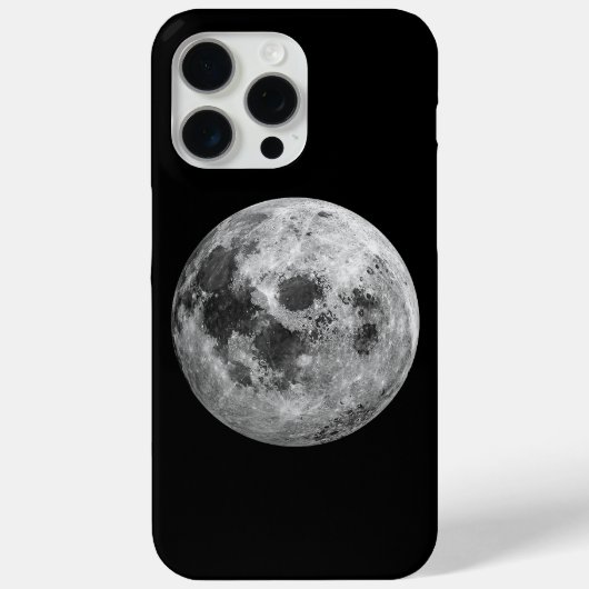 Cool Volle Maan Graphic Space Astronomy Science Case-Mate iPhone Case (Achterkant)